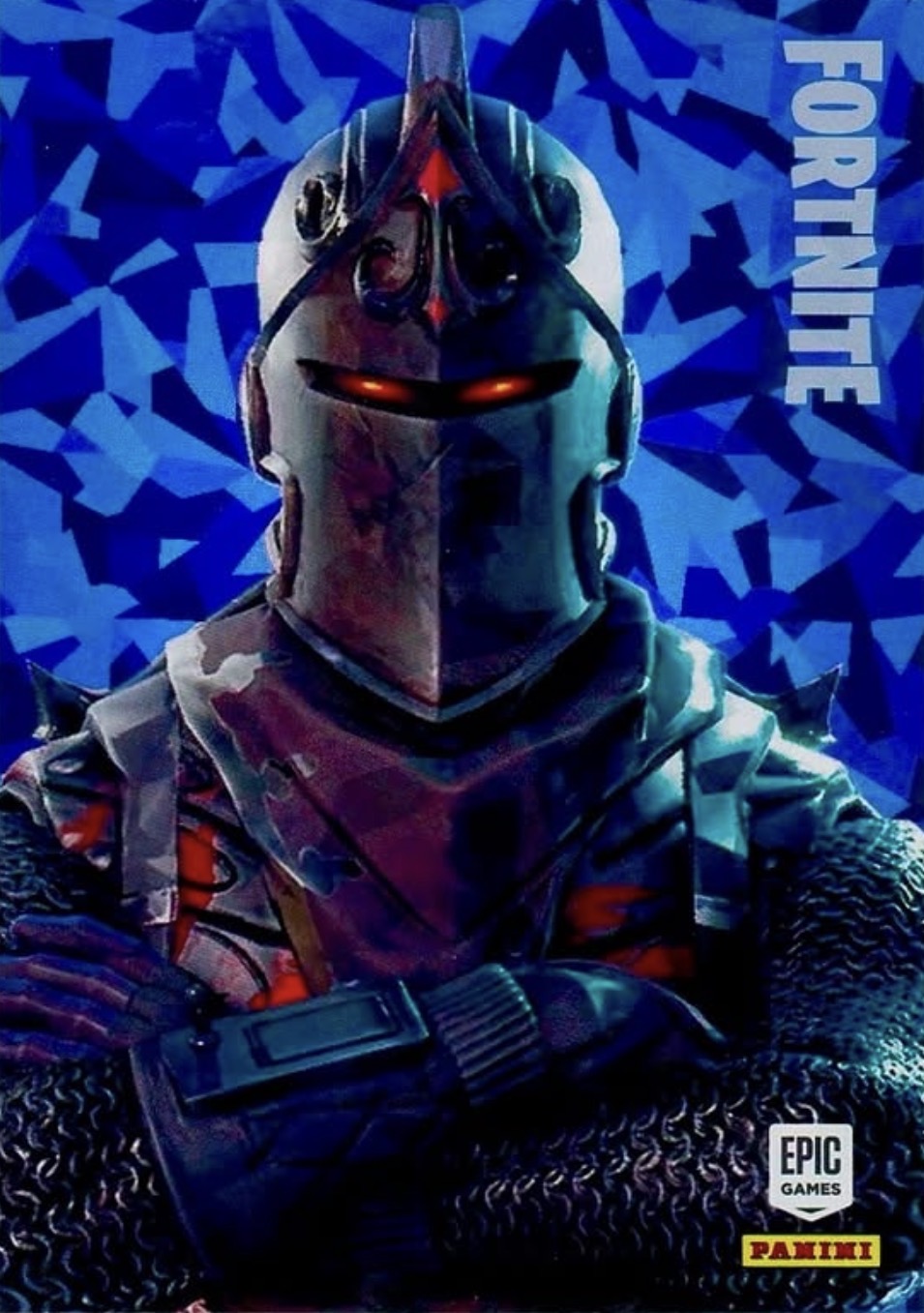 Panini Fortnite Black Knight cracked-ice card