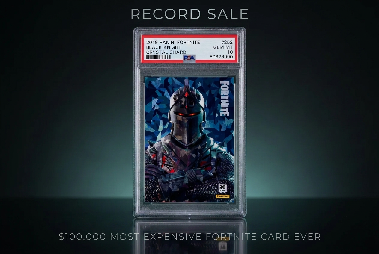 2019 Panini Fortnite Series 1 Crystal Shard Black Knight #252 graded PSA 10